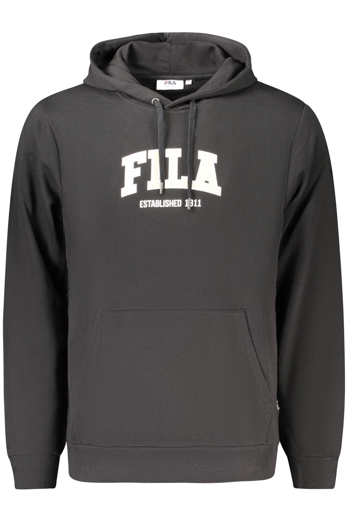 FILA Herren-Sweatshirt mit Reißverschluss, schwarz