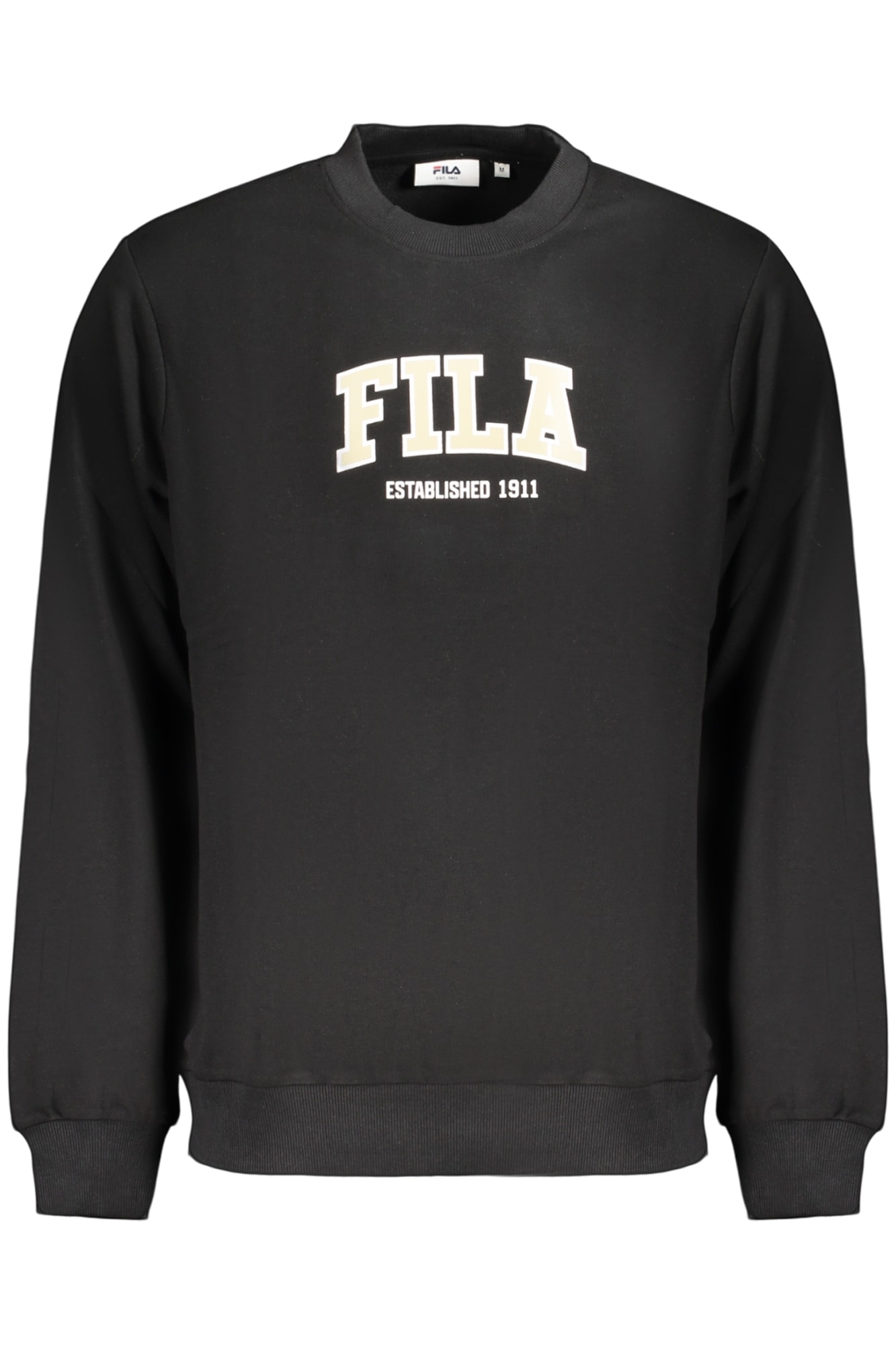 FILA Herren-Sweatshirt mit Reißverschluss, schwarz