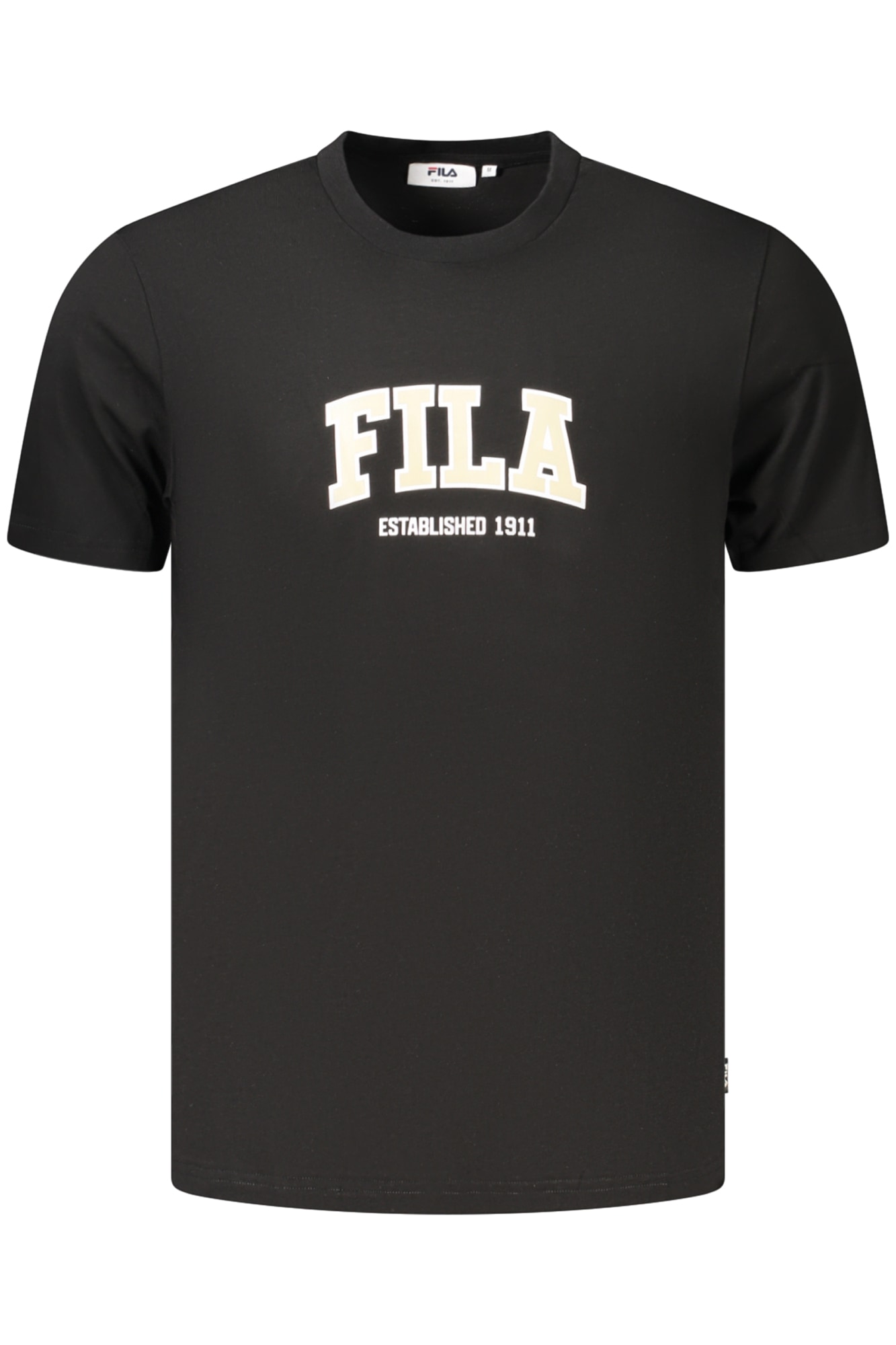 FILA Herren Kurzarm-T-Shirt Schwarz
