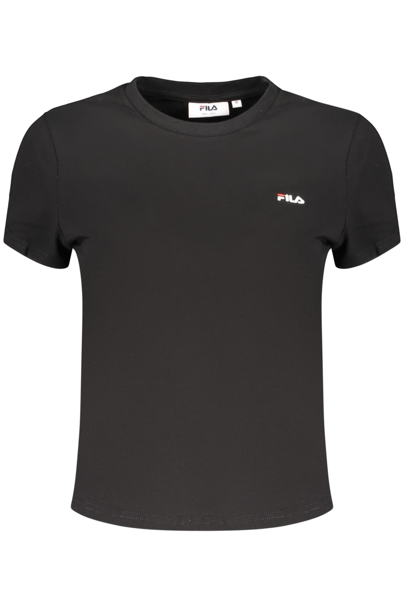 FILA Damen-T-Shirt mit kurzen Ärmeln, schwarz