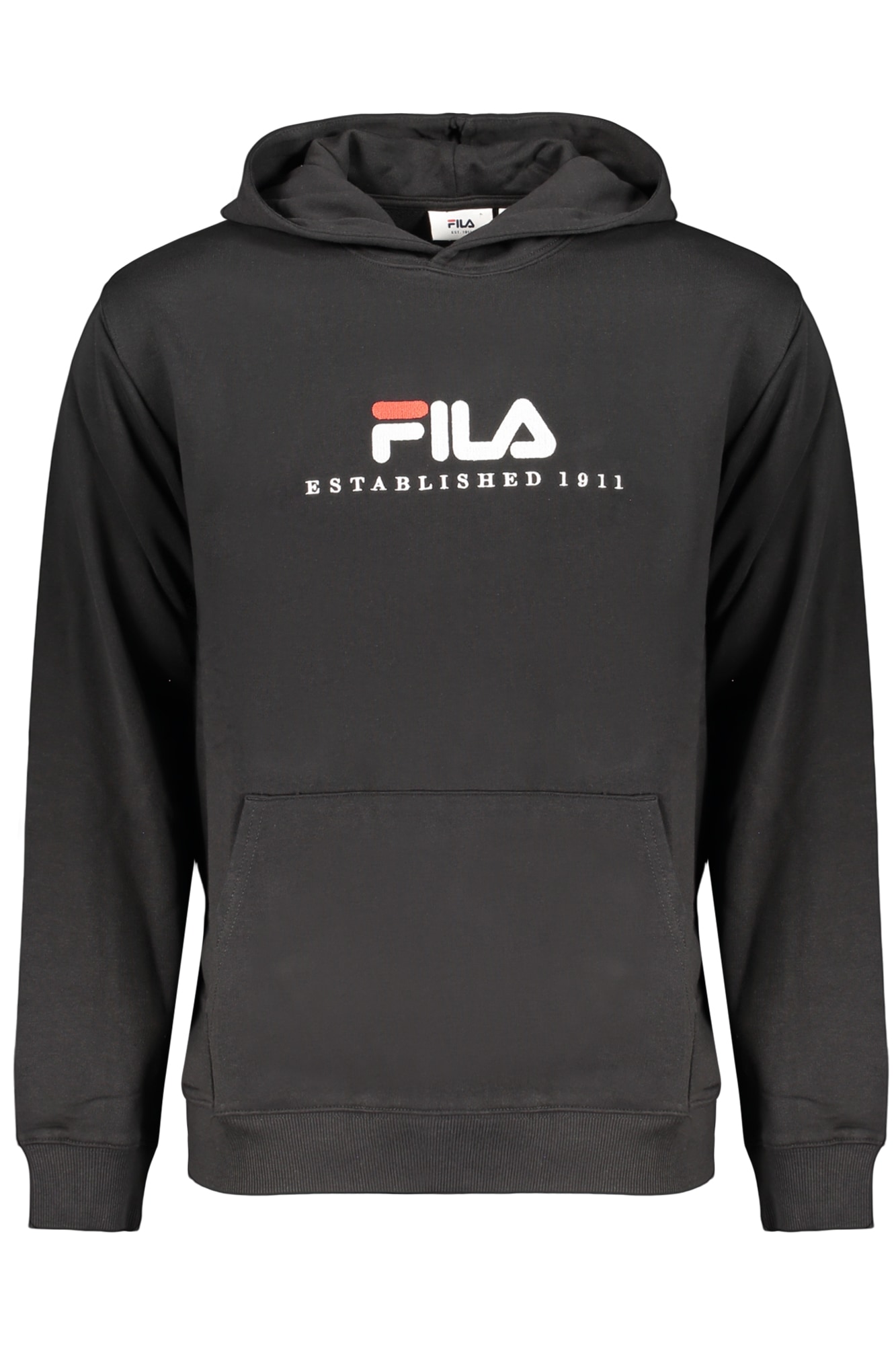 FILA Herren-Sweatshirt mit Reißverschluss, schwarz
