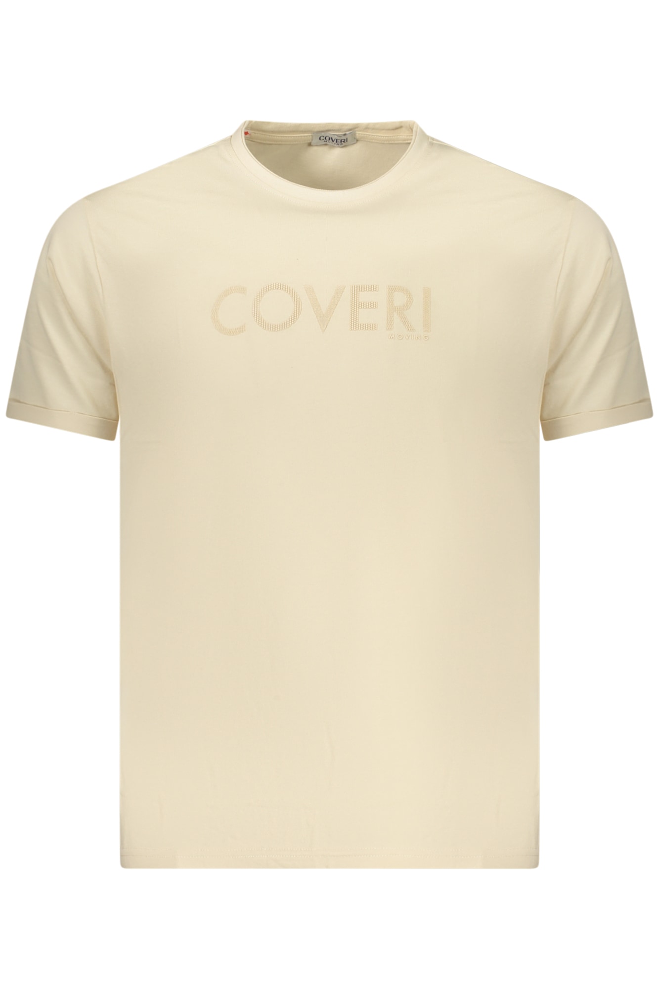 COVERI MOVING Herren-T-Shirt mit kurzen Ärmeln, Beige