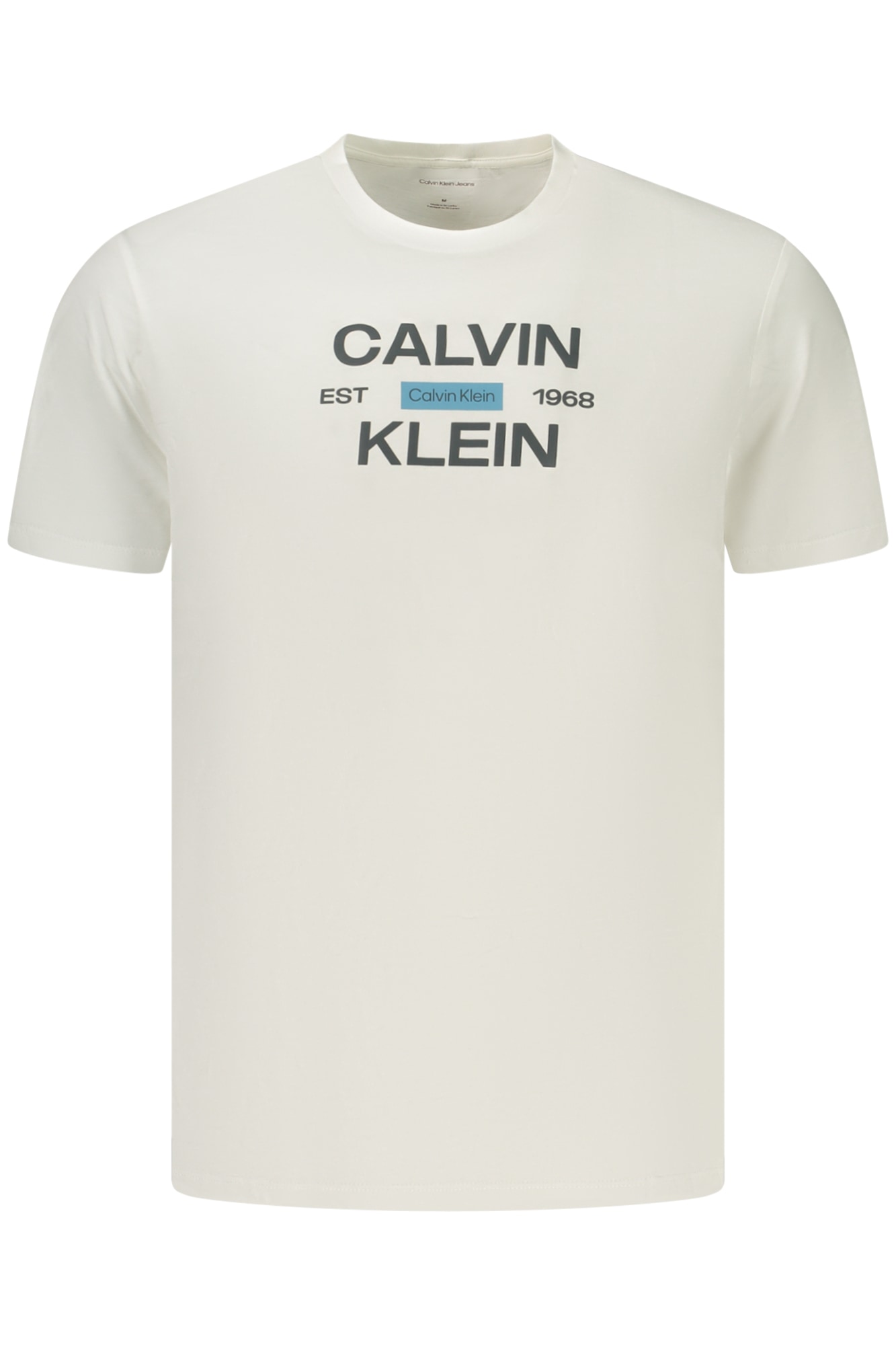 CALVIN KLEIN HERREN-T-SHIRT MIT KURZEN ÄRMELN, WEISS