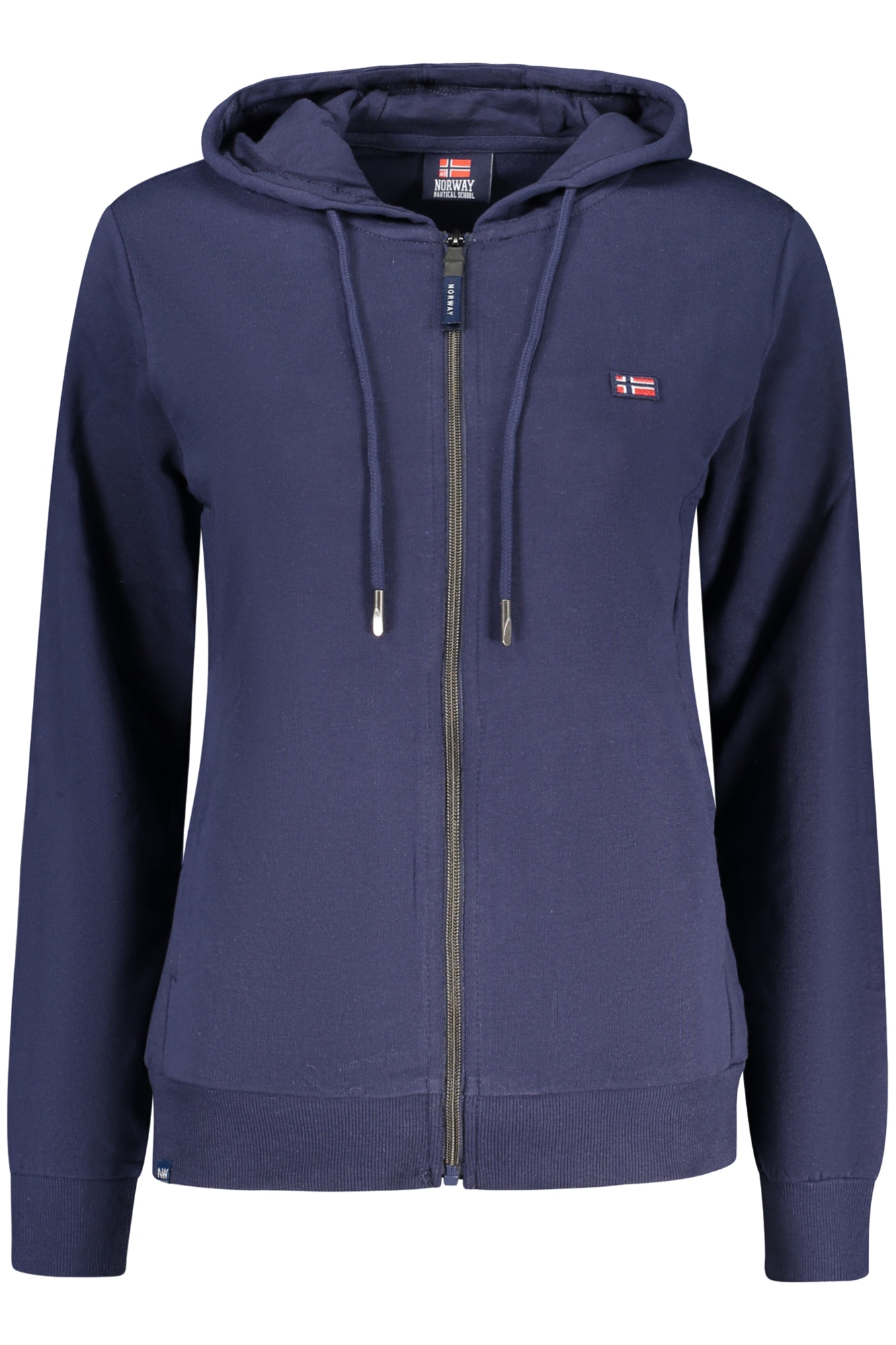 NORWEGEN 1963 DAMEN BLAUES SWEATSHIRT MIT REISSVERSCHLUSS