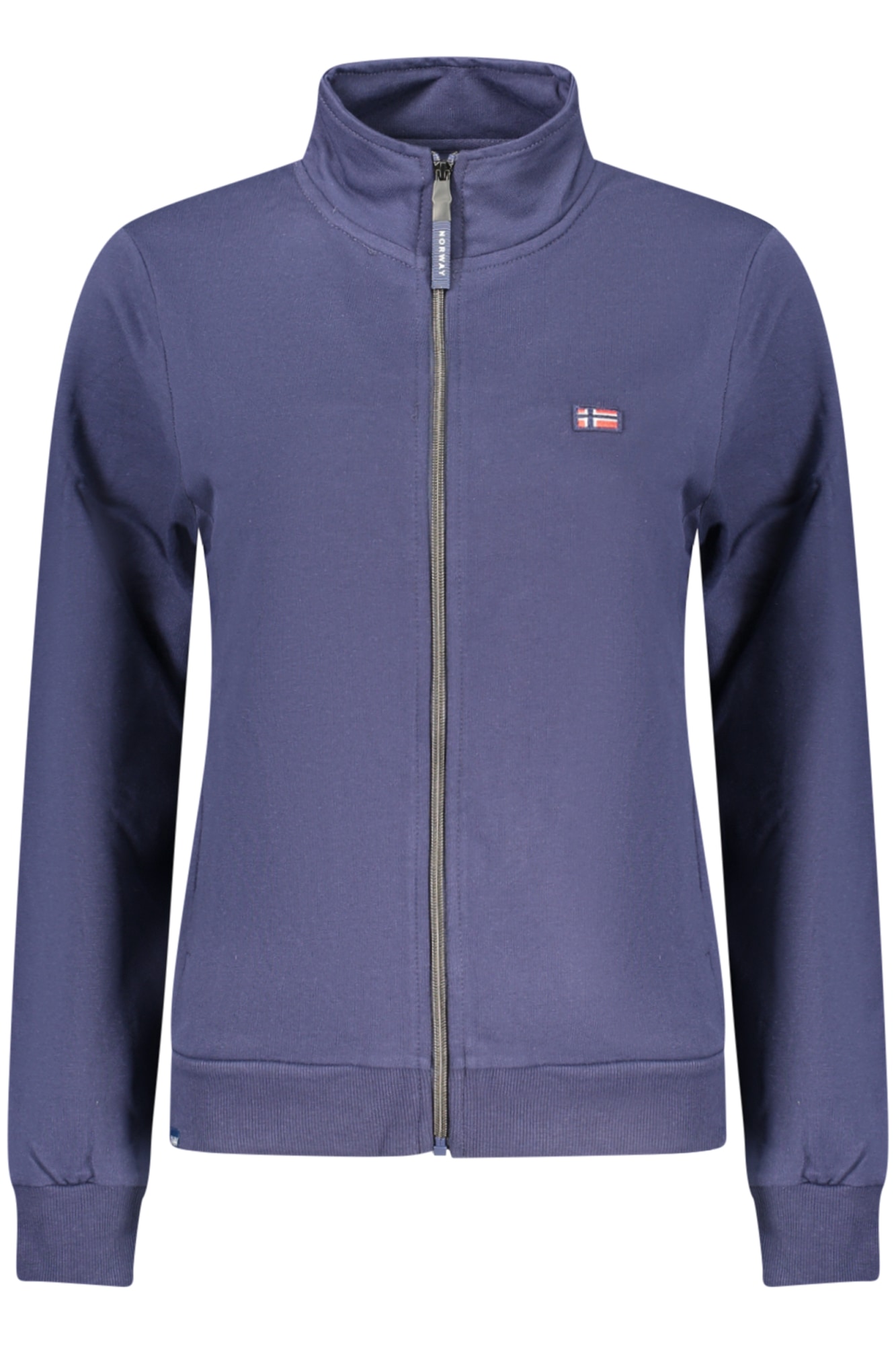 NORWEGEN 1963 DAMEN BLAUES SWEATSHIRT MIT REISSVERSCHLUSS
