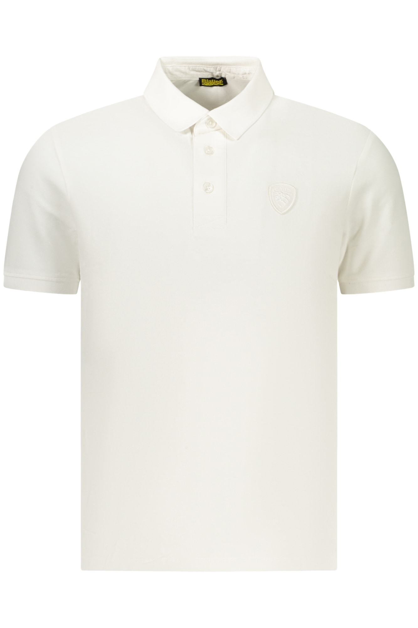 BLAUER APPAREL HERREN-POLOSHIRT MIT KURZEN ÄRMELN, WEISS