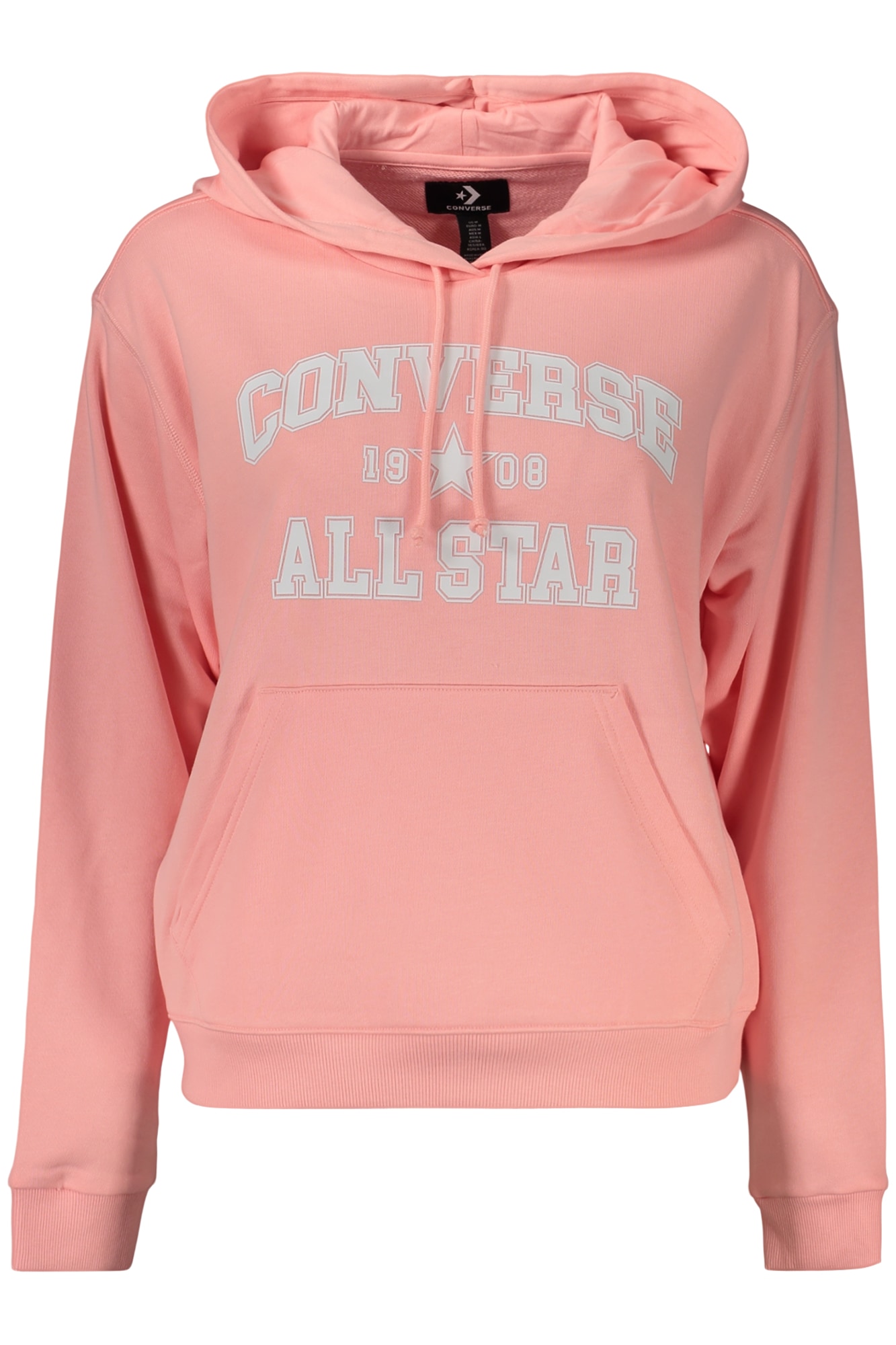 Converse Damen-Kapuzenjacke mit Reißverschluss, Rosa