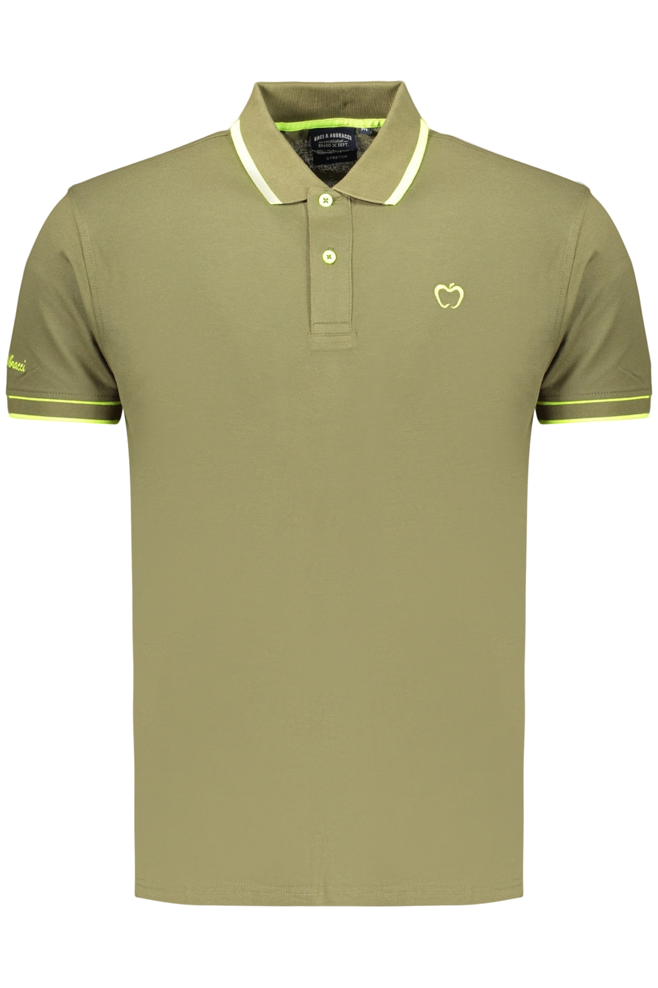 Kisses & Hugs Grünes Kurzarm-Poloshirt für Herren