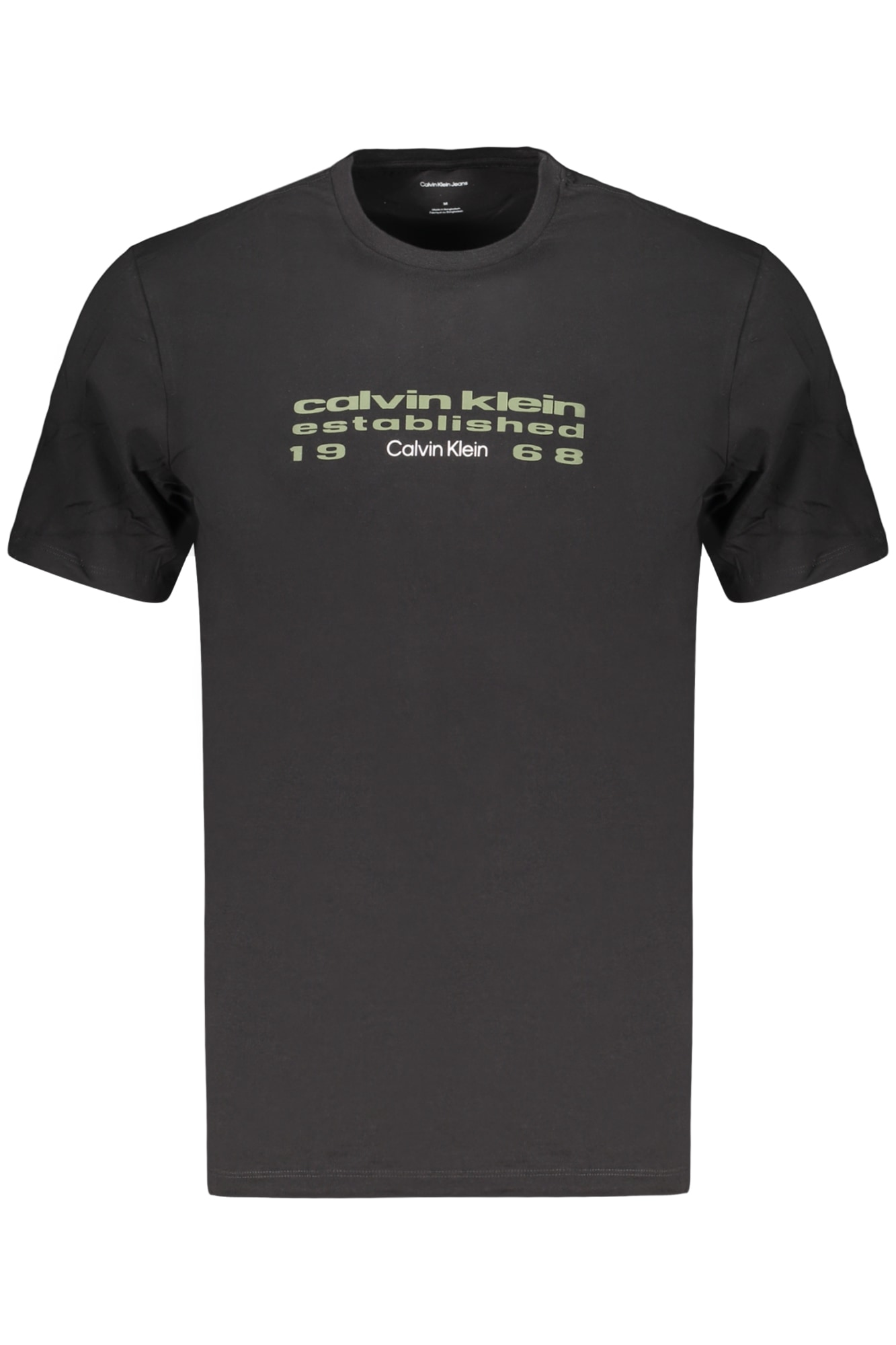 CALVIN KLEIN HERREN-T-SHIRT MIT KURZEN ÄRMELN, SCHWARZ
