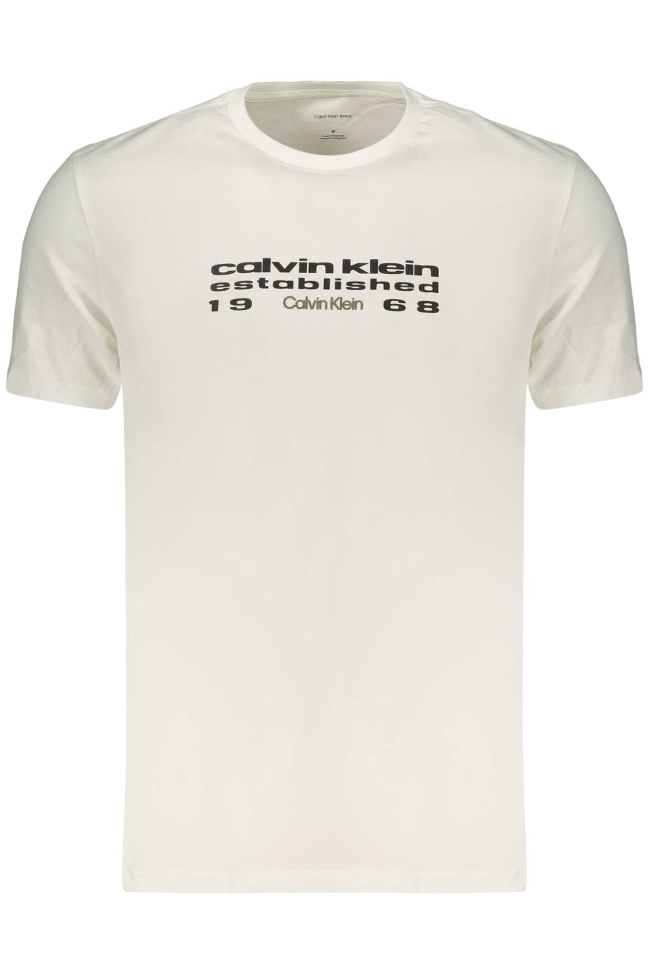 CALVIN KLEIN HERREN-T-SHIRT MIT KURZEN ÄRMELN, WEISS