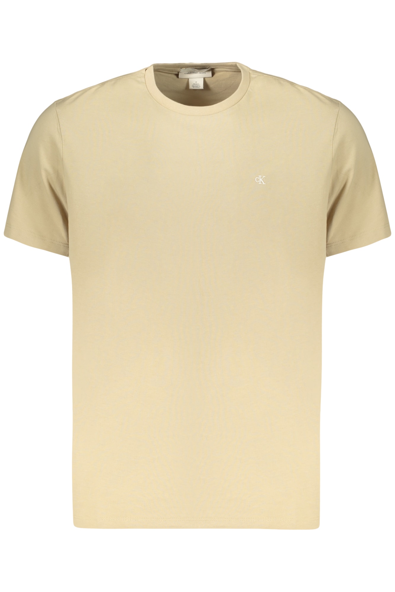 CALVIN KLEIN HERREN-T-SHIRT MIT KURZEN ÄRMELN, BEIGE