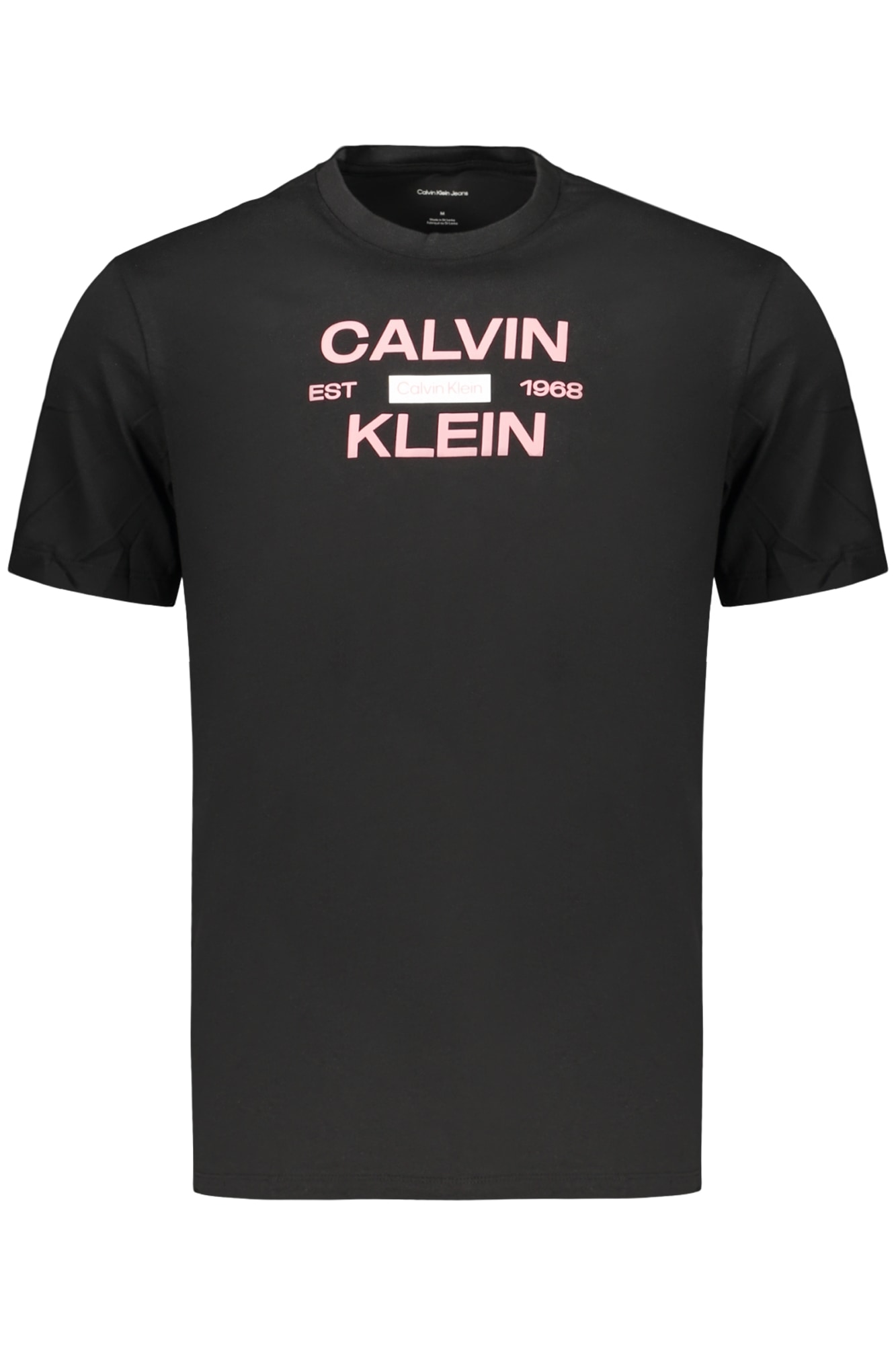 CALVIN KLEIN HERREN-T-SHIRT MIT KURZEN ÄRMELN, SCHWARZ
