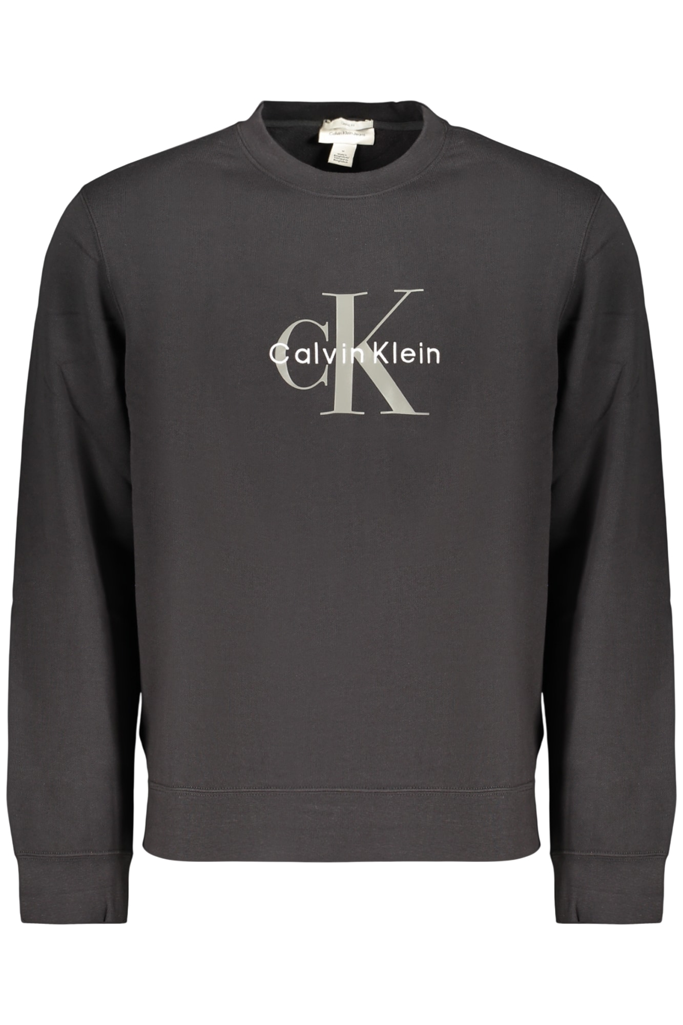CALVIN KLEIN HERREN SCHWARZES SWEATSHIRT MIT REISSVERSCHLUSS