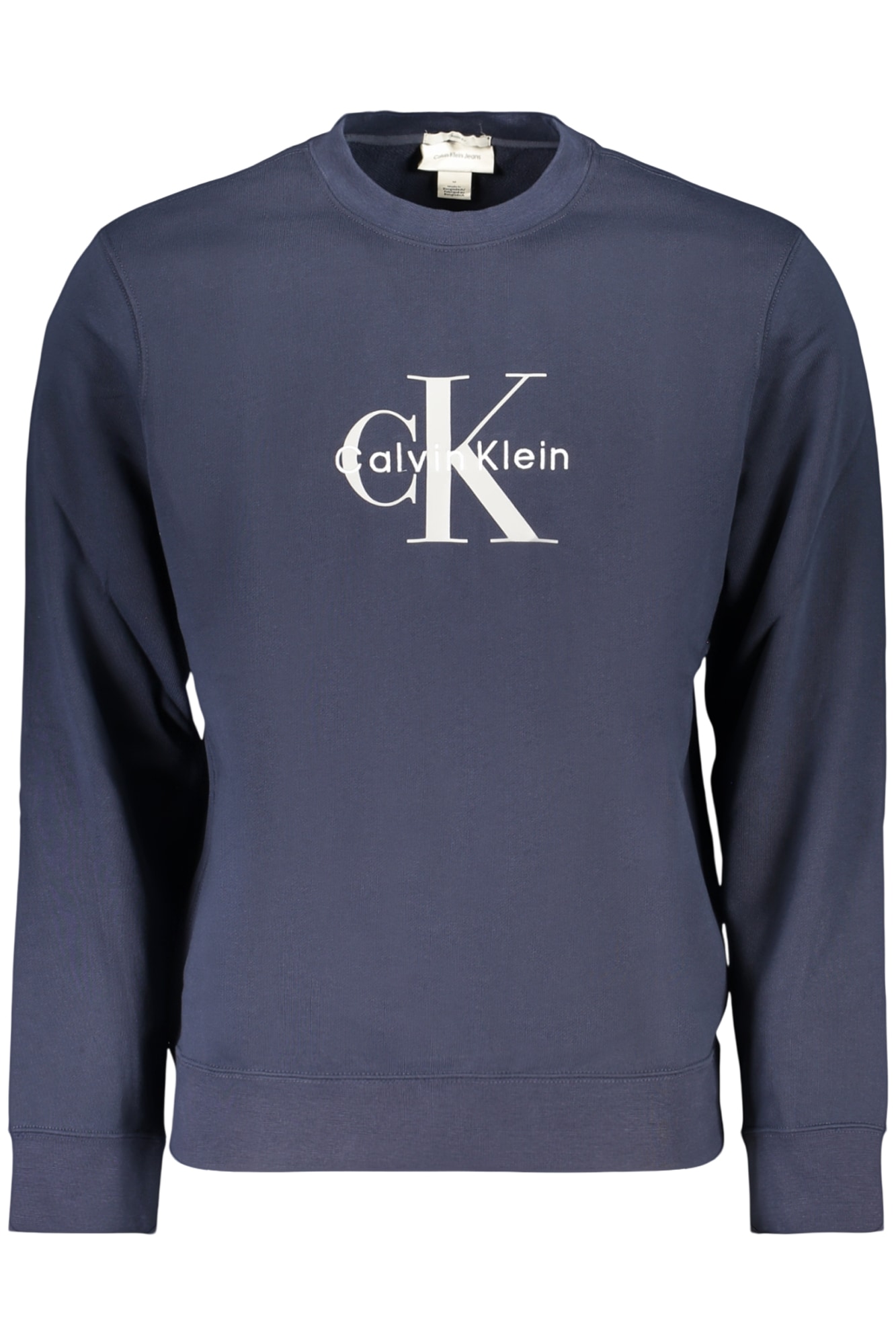 CALVIN KLEIN HERREN-SWEATSHIRT, BLAU, MIT REISSVERSCHLUSS