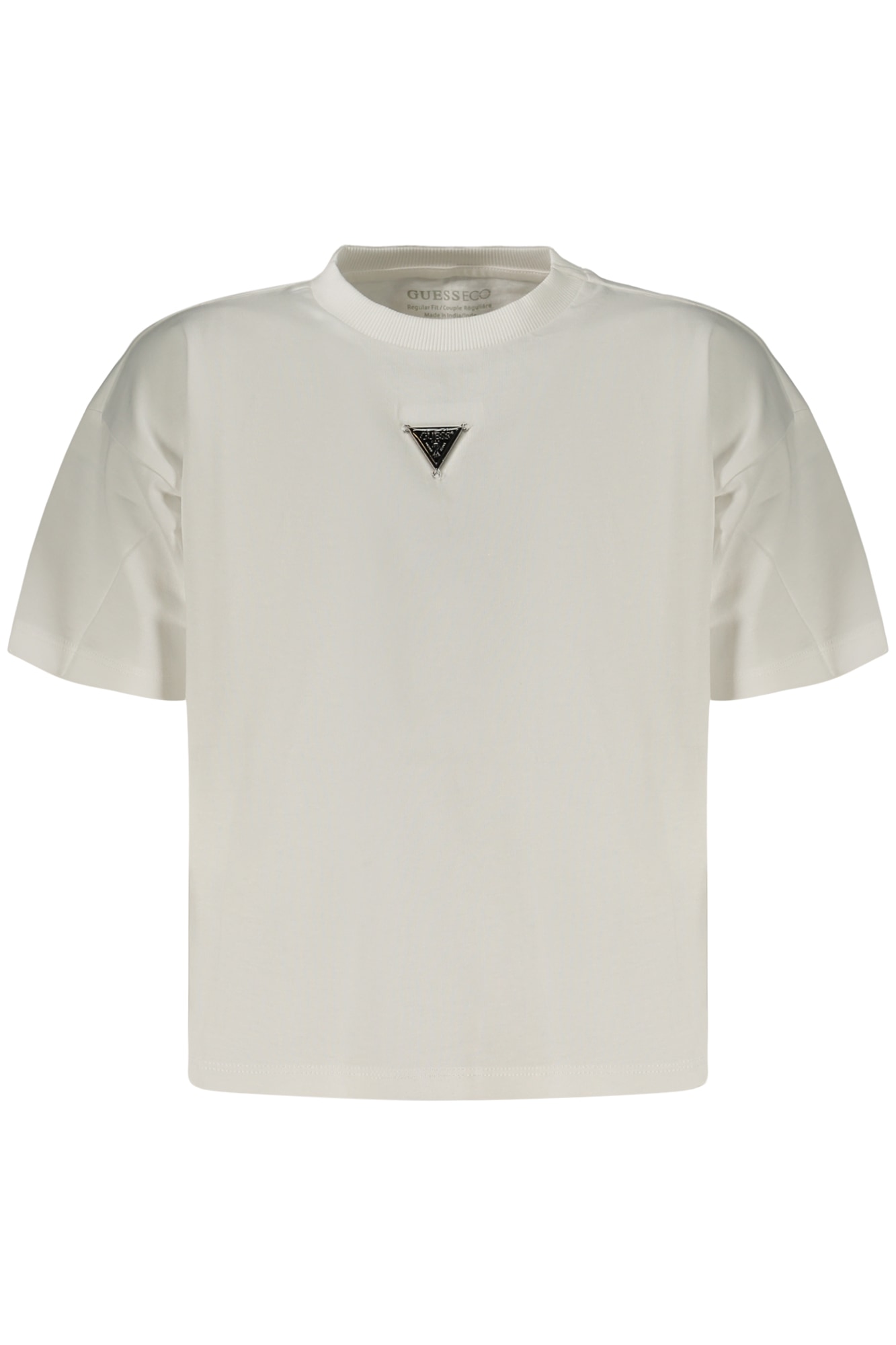 GUESS JEANS KURZARM-T-SHIRT FÜR KINDER, WEISS