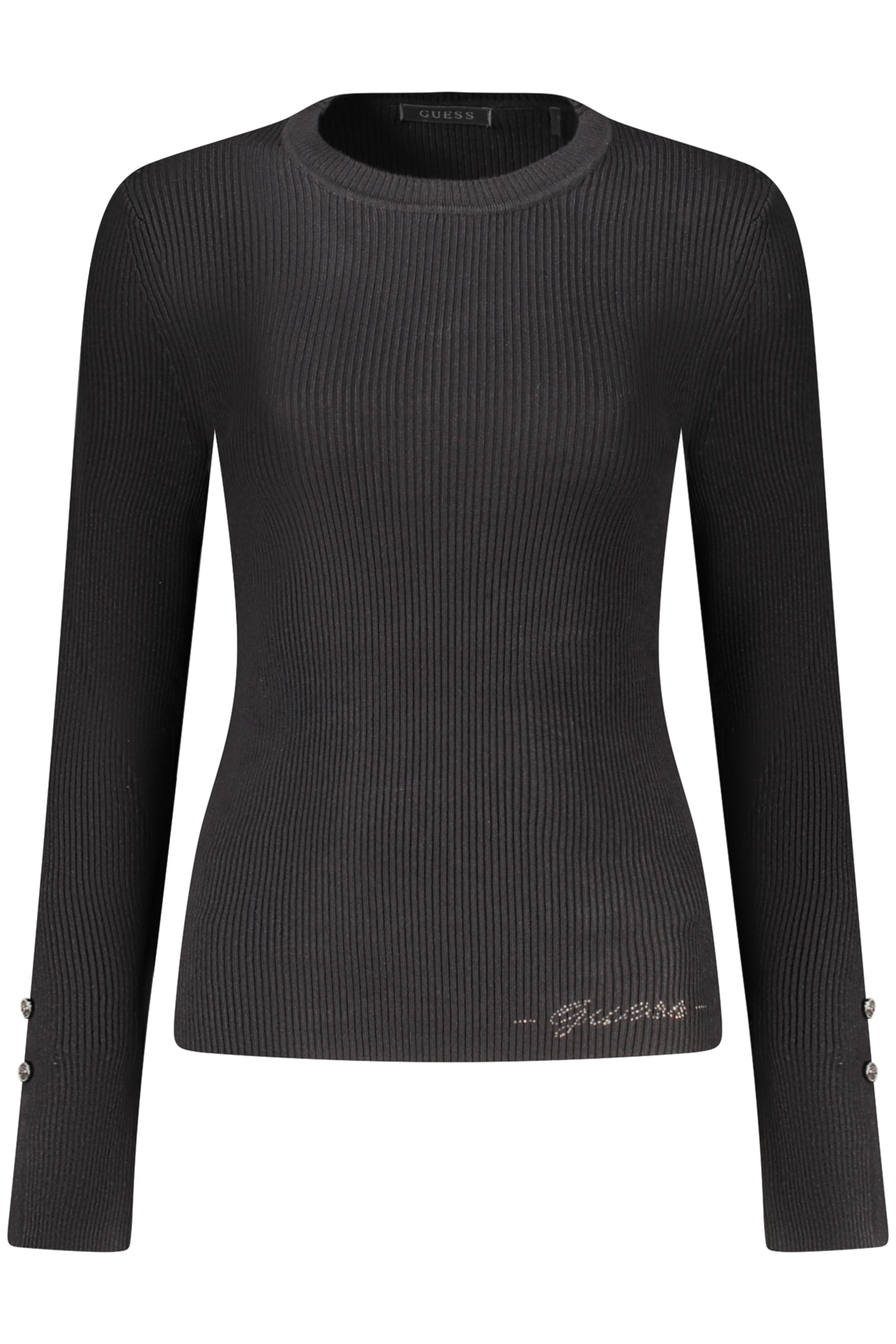 SCHWARZER DAMENPULLOVER VON GUESS JEANS