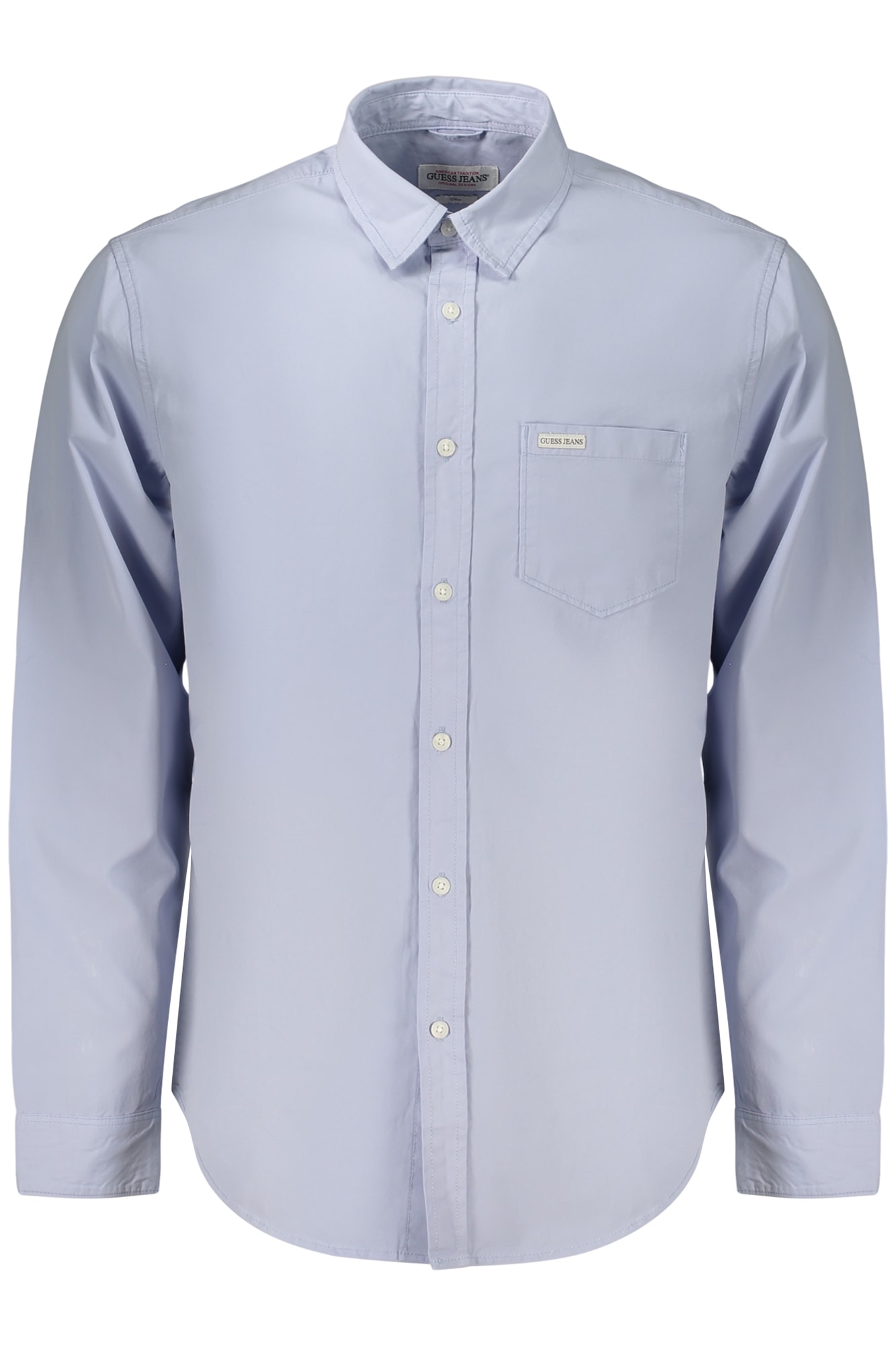 GUESS JEANS Herren Langarmhemd, Blau
