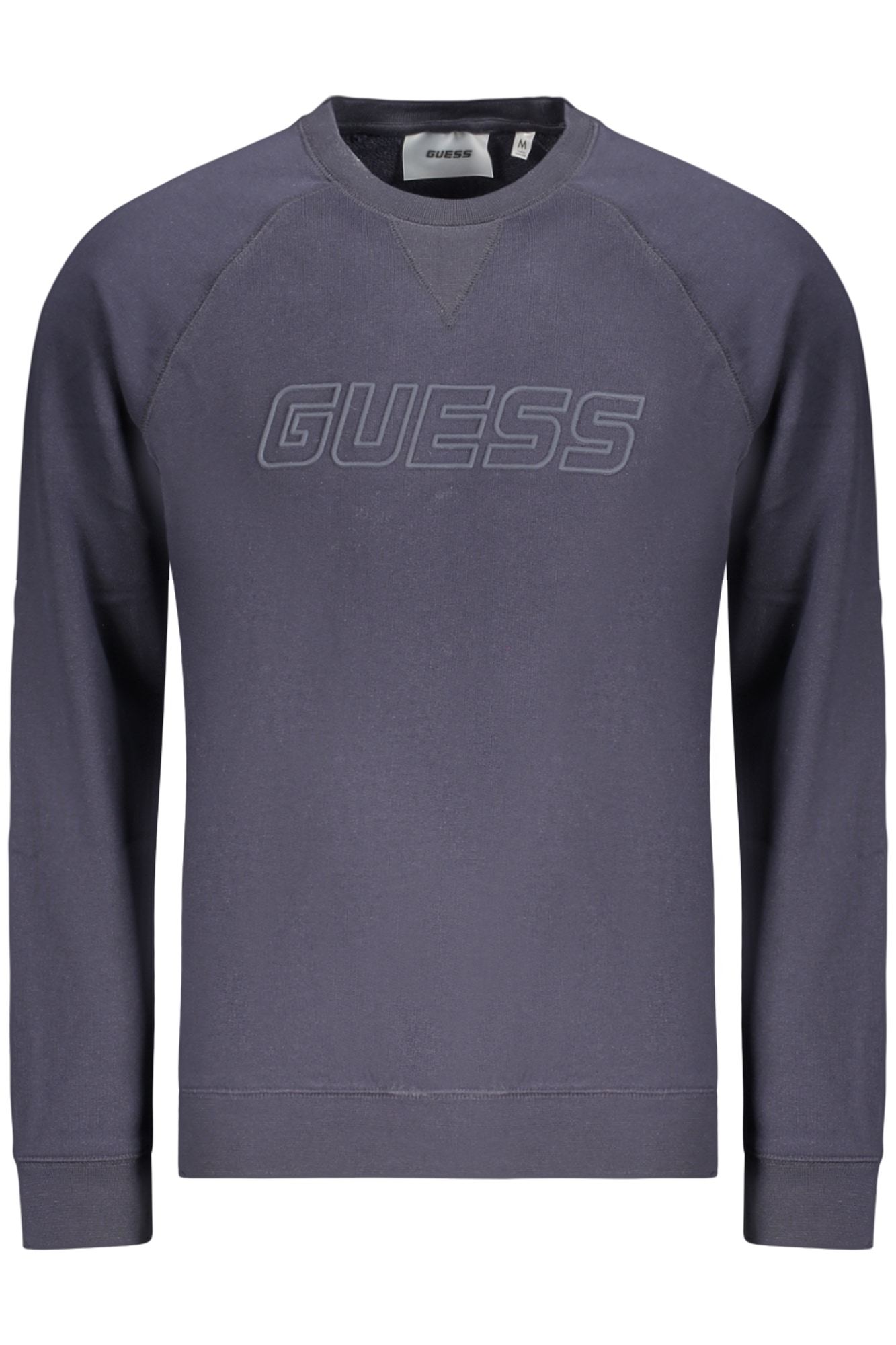 GUESS JEANS HERREN BLAUES SWEATSHIRT MIT REISSVERSCHLUSS