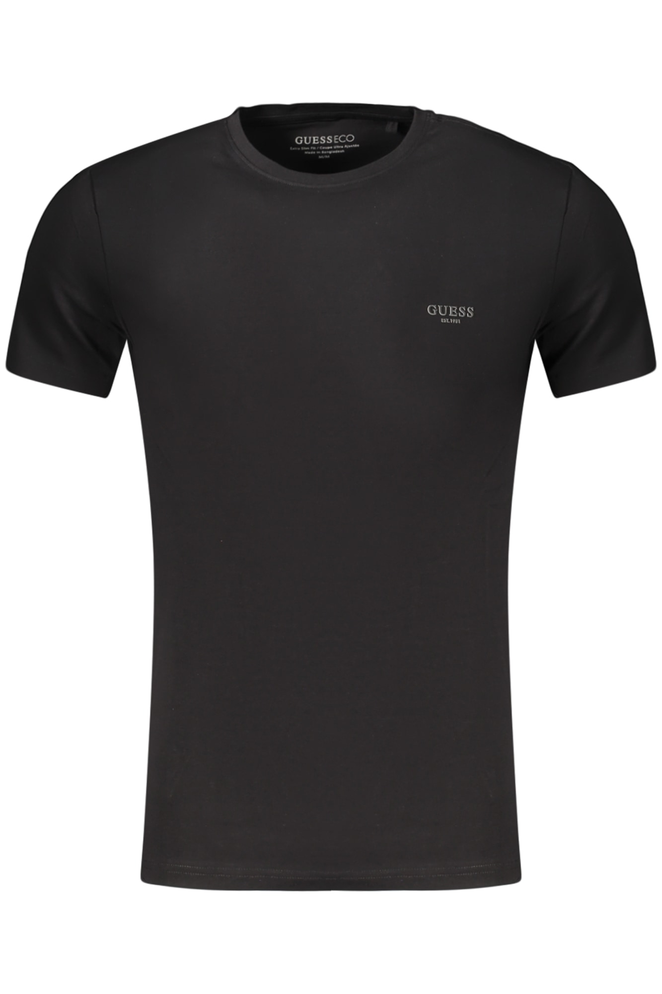 GUESS JEANS Herren Kurzarm-T-Shirt Schwarz
