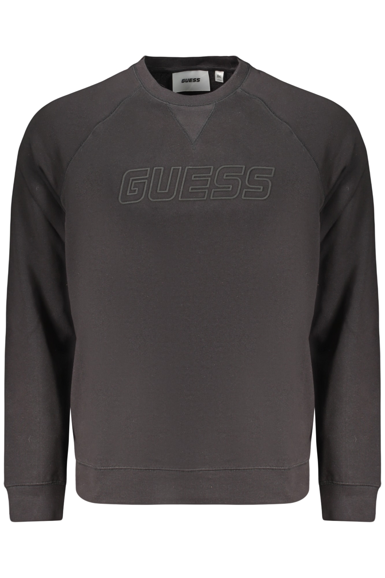 SCHWARZES HERREN-SWEATSHIRT MIT REISSVERSCHLUSS VON GUESS JEANS