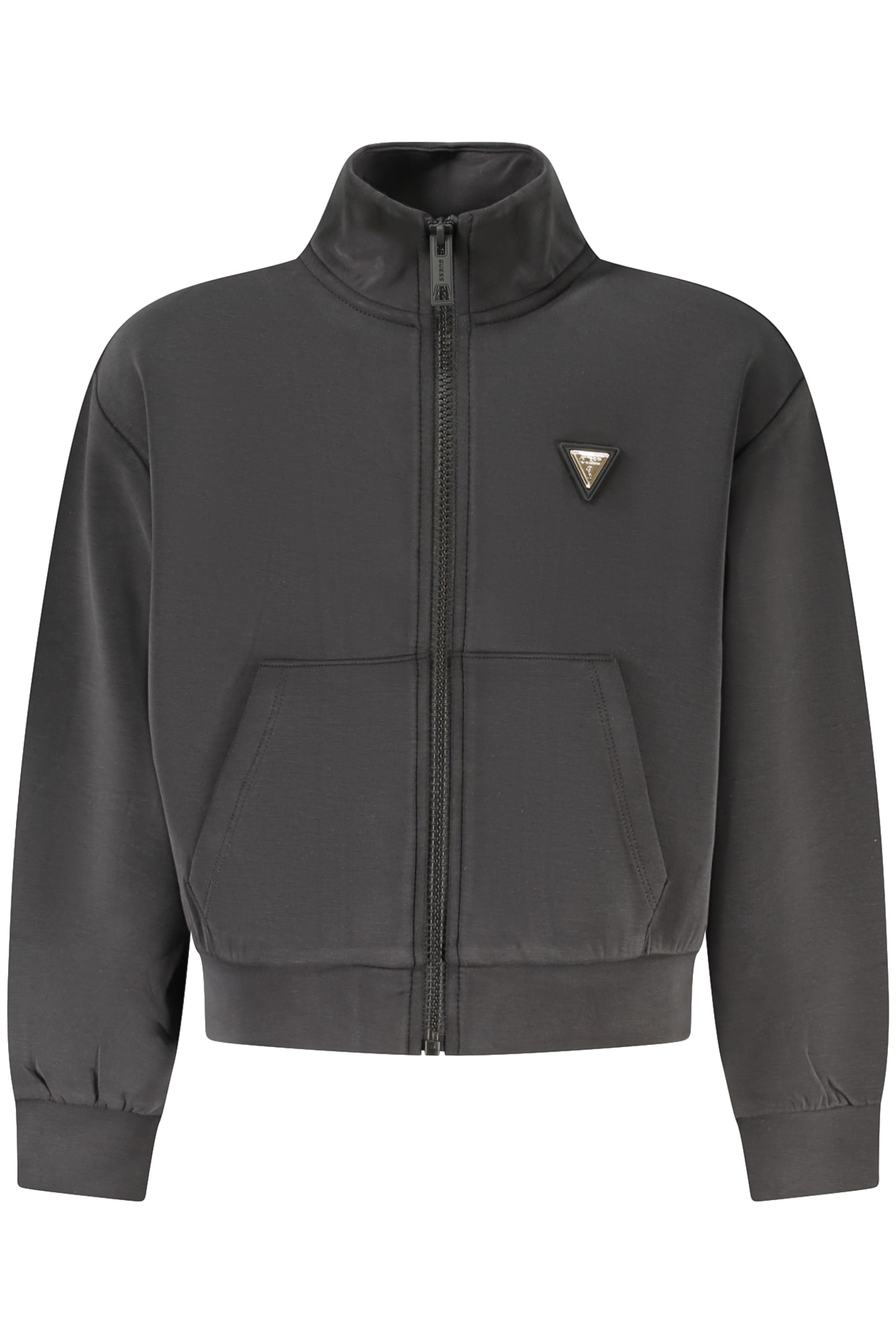 GUESS JEANS-Sweatshirt mit Reißverschluss für Mädchen, Schwarz