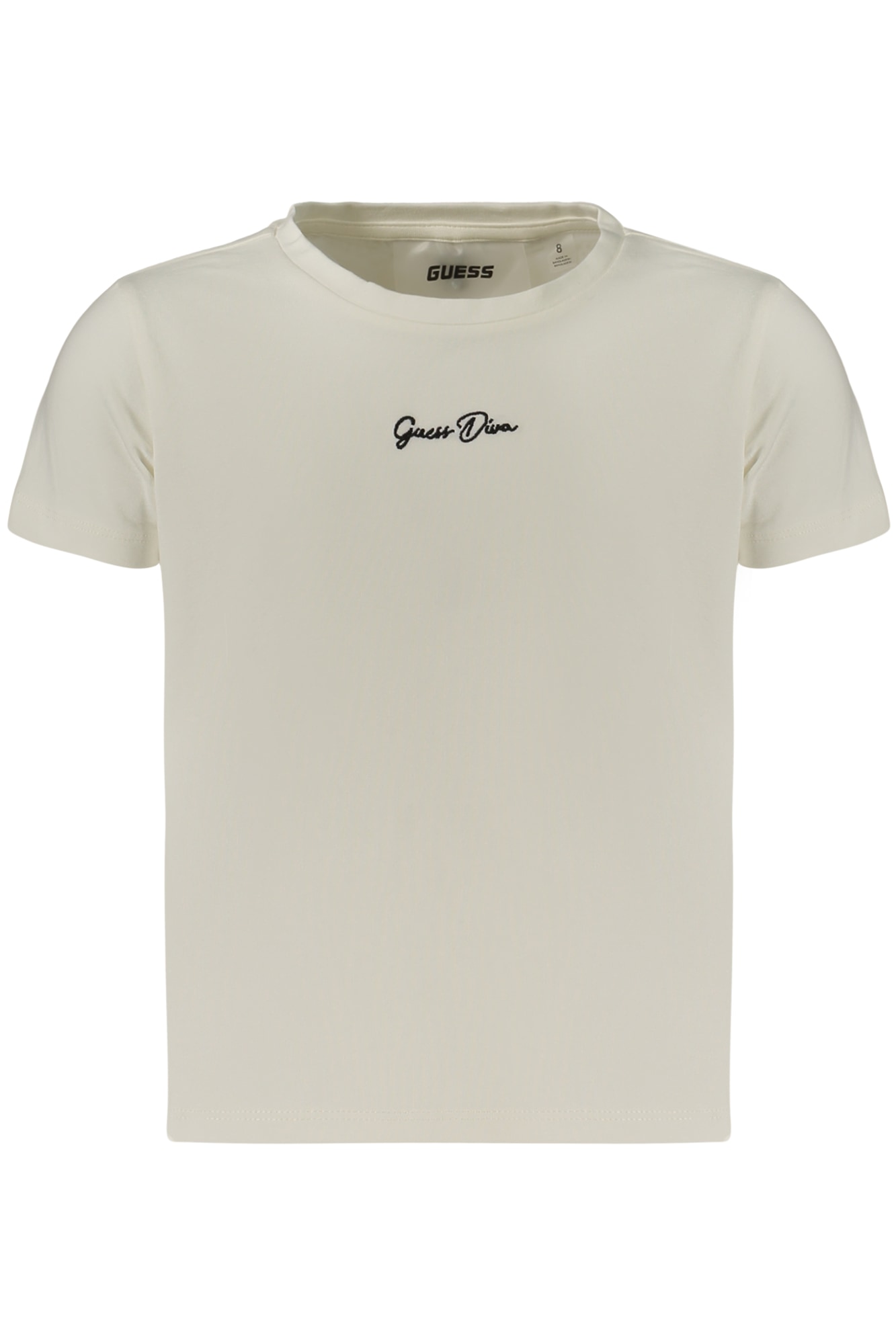 GUESS JEANS KURZARM-T-SHIRT FÜR MÄDCHEN, WEISS