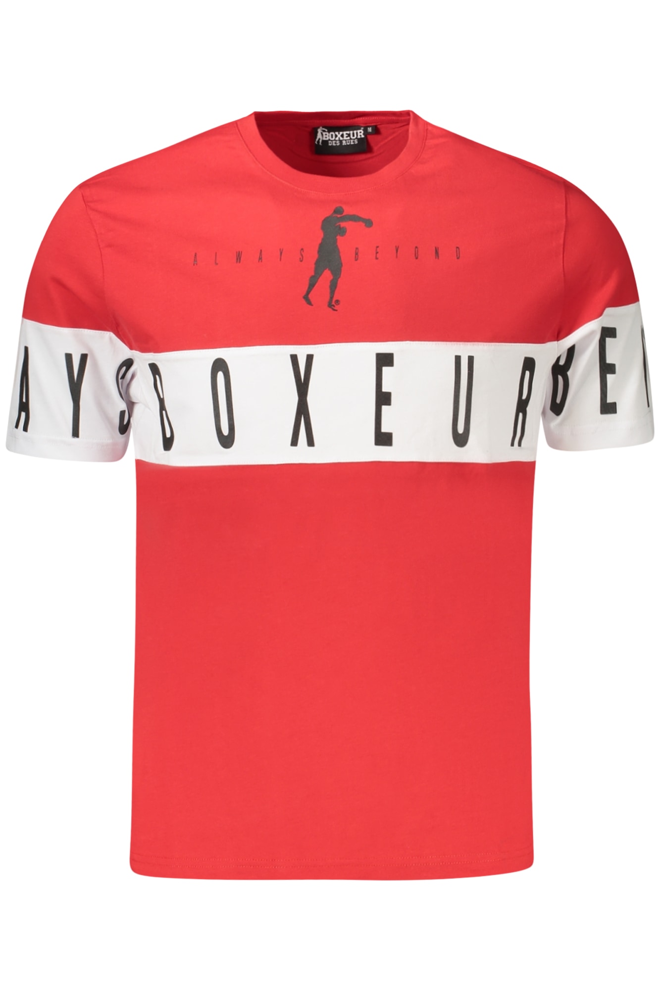 ROTES KURZARM-T-SHIRT FÜR HERREN VON BOXEUR DES RUES