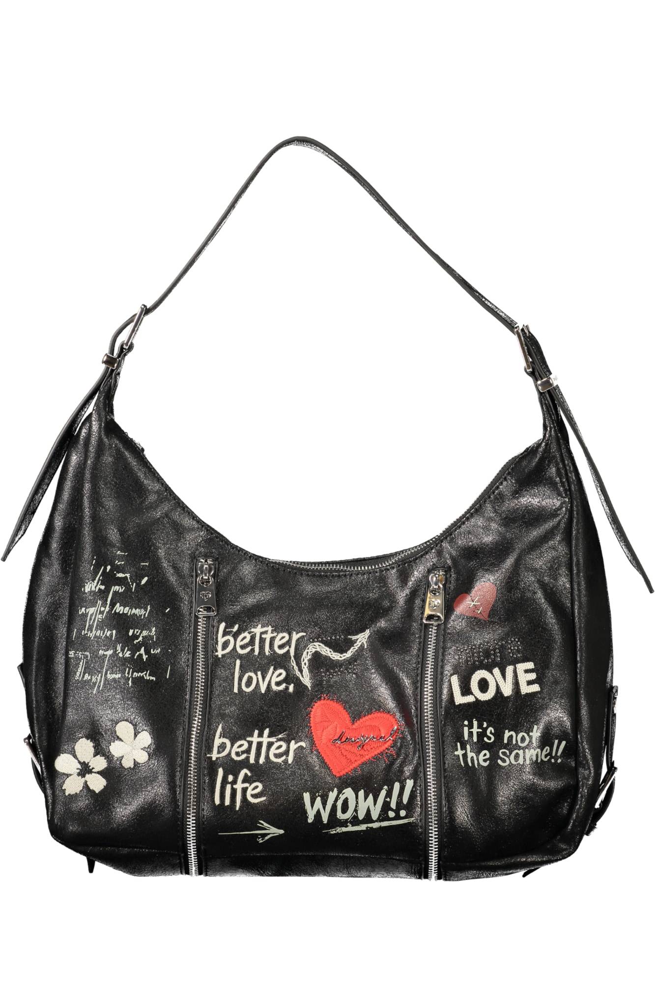 Desigual Damentasche Wow Heaven Maxi – Schwarz