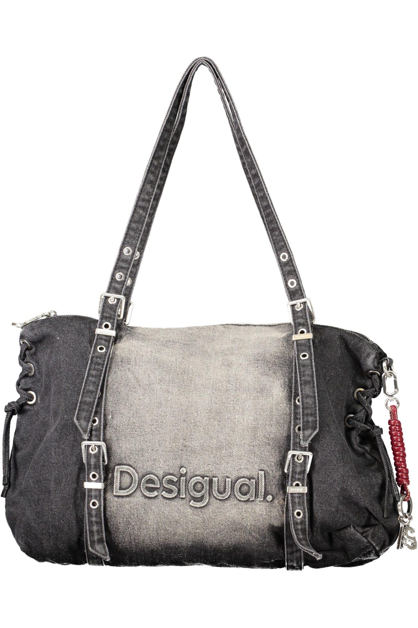Desigual Damentasche Lanuza mit Halb-Logo – Schwarz