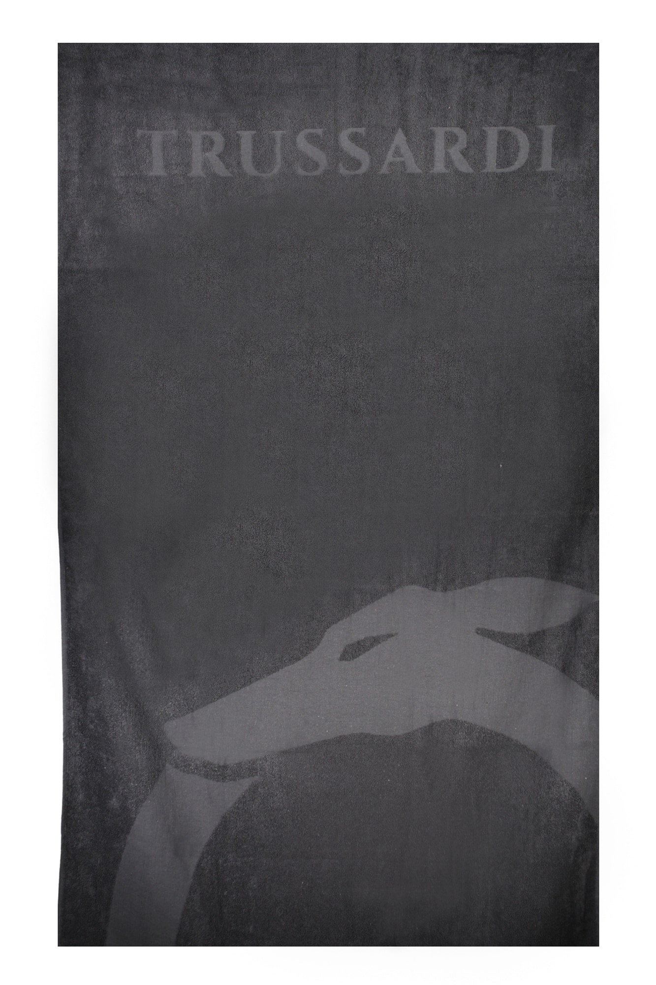 TRUSSARDI JEANS HERREN-STRANDTUCH SCHWARZ